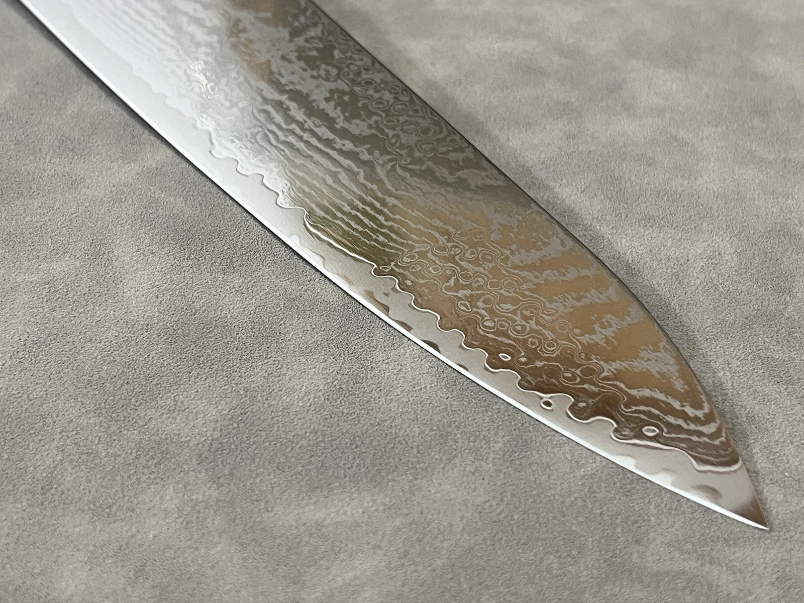 240mm 9.5" S35VN Core Powder Steel Damascus Chef Knife Gyuto Mosaic G10 Handle