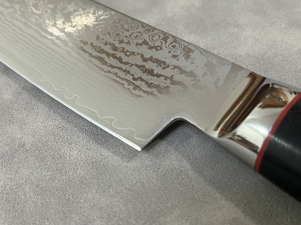 9.5" Sujihiki Slicer S35VN Powder Steel Damascus G10 Mosaic Pin Japanese Style