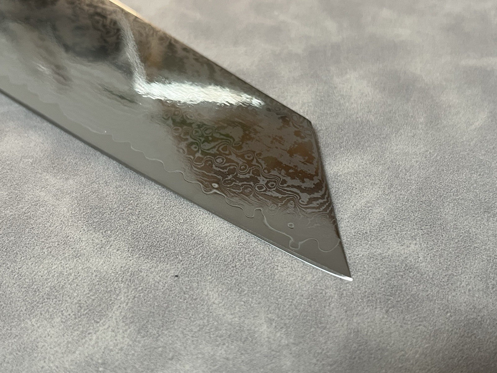9.5” 240mm S35VN Powder Steel Damascus Kiritsuke Gyuto Chef Knife K-Tip G10