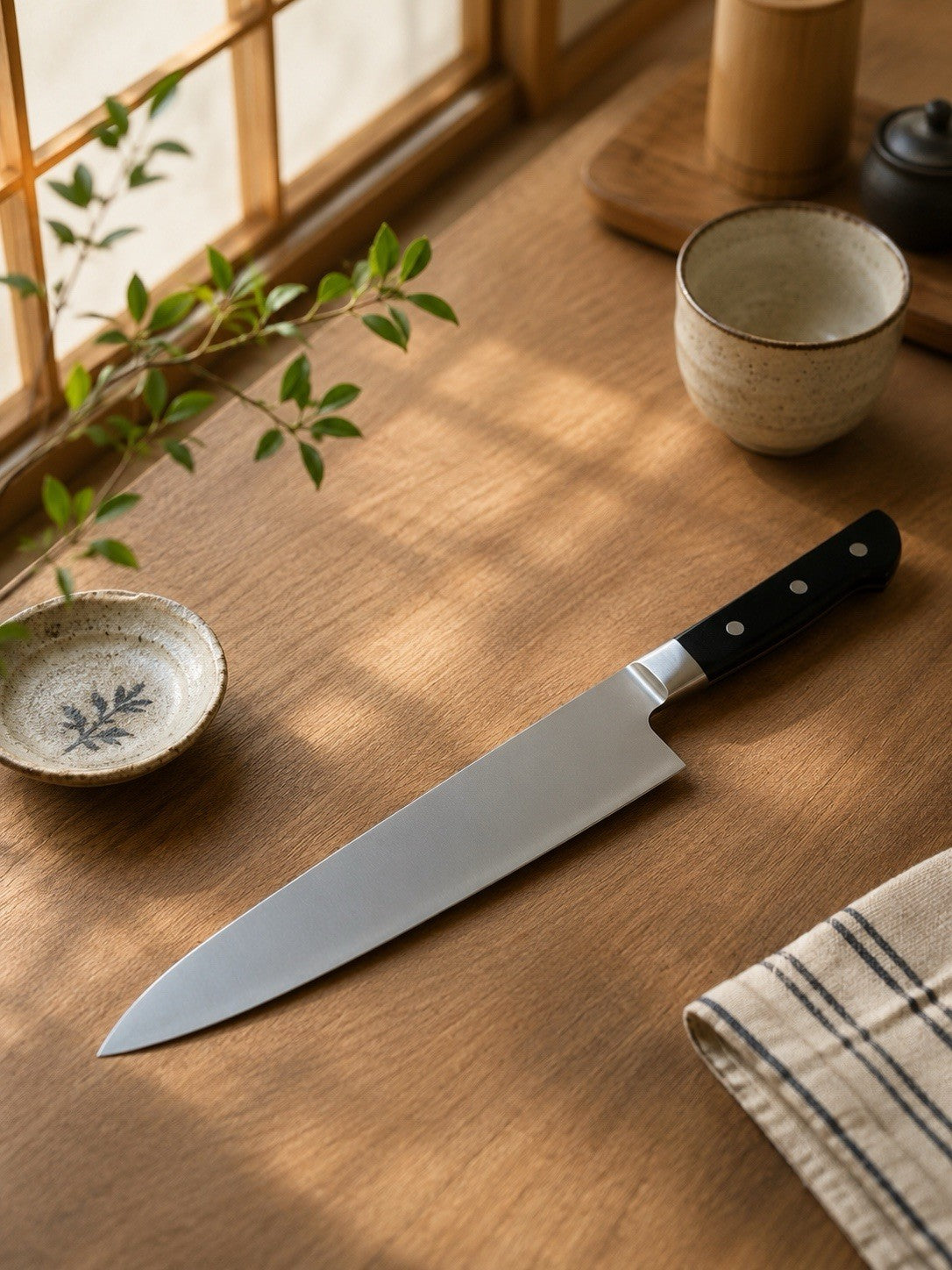 Gyuto 270mm 10.5" Chef Knife 9Cr18MoV Stainless Steel Kitchen Slicing Carving