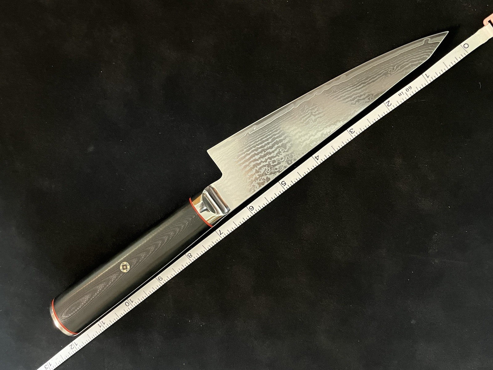 6" S35VN Powder Steel Damascus Petty Utility Knife G10 Mosaic Pin Gift Cert