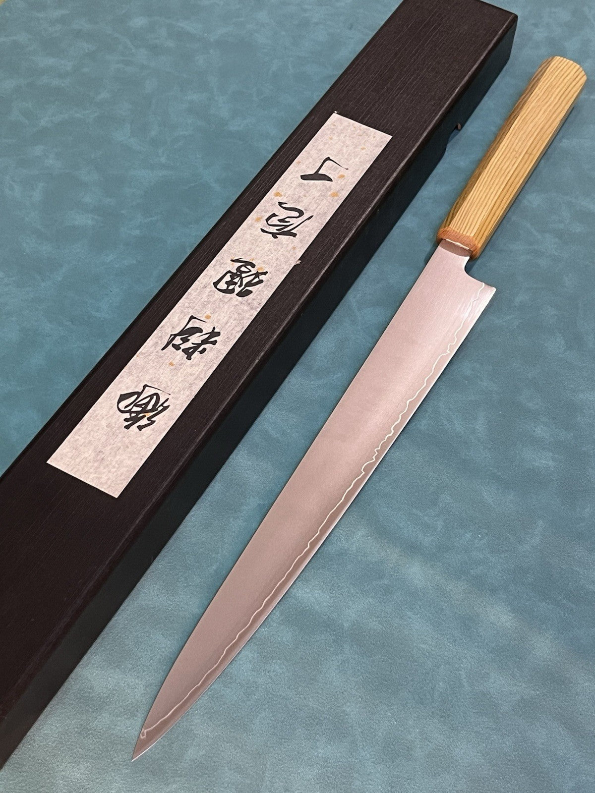 NAGIBA Sujihiki Sashimi Knife 270mm/10.5" N690 Japanese Style Wa Wood Handle