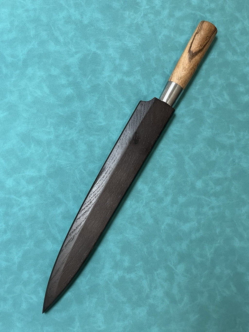 NAGIBA 270mm 10.5in Yanagiba Sashimi Sushi Knife Single Bevel Wood Handle Saya