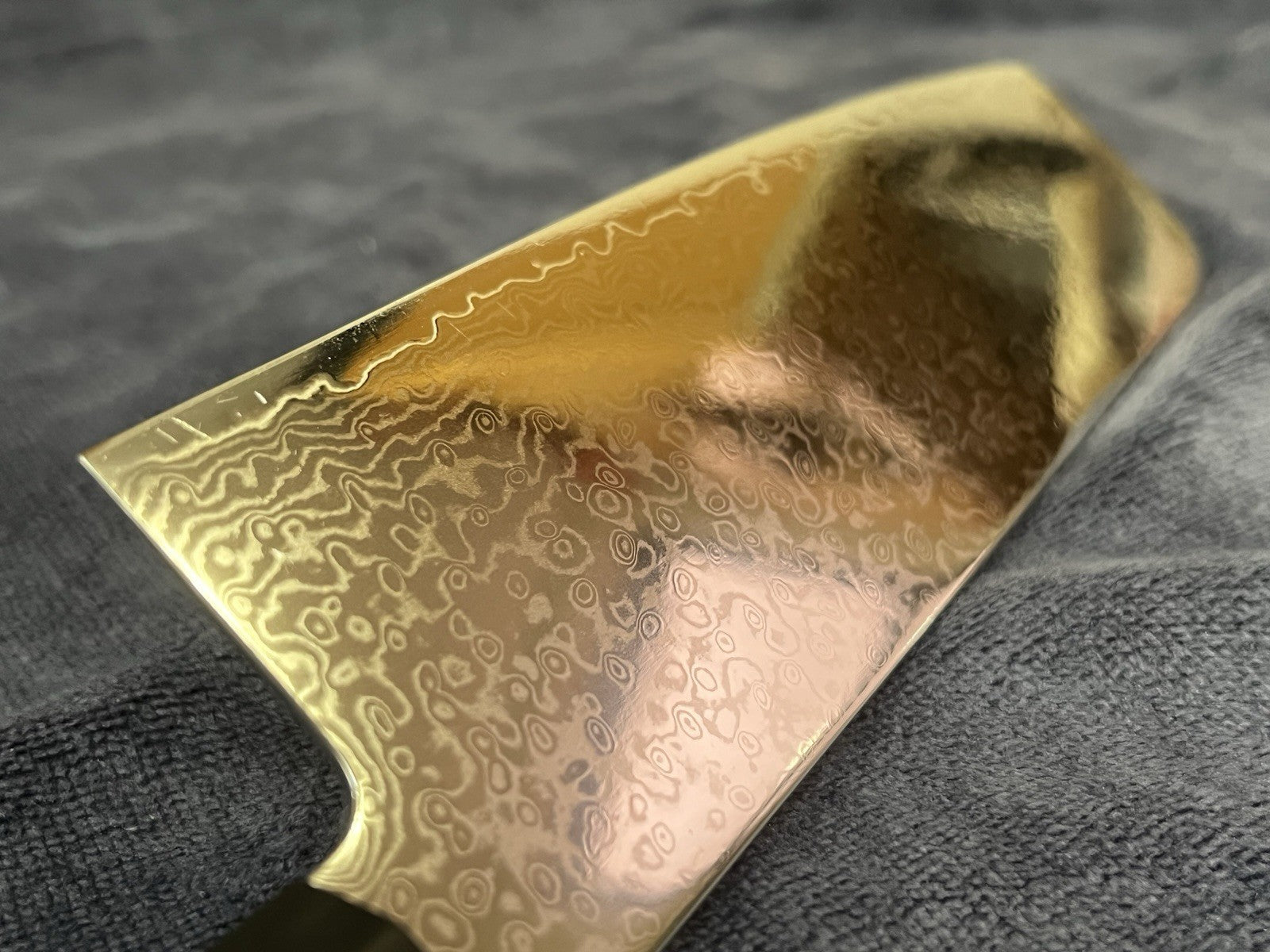 7" Kiritsuke Nakiri Chef Knife Damascus Pattern 9Cr18 Steel Mirror Polished G10