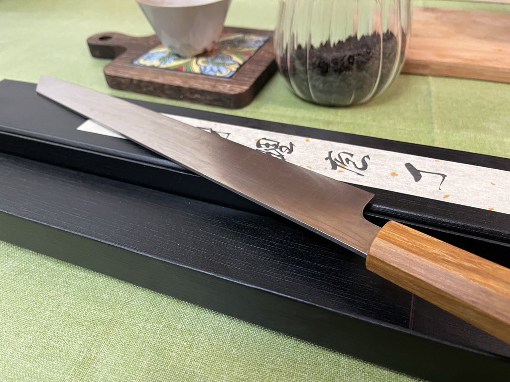 Professional Sujihiki Slicing Knife 270mm 10.6in 9Cr15MoV Octagonal Wood Handle