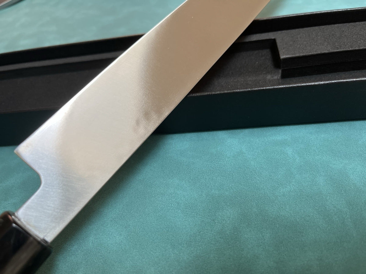 10.5" Yanagiba 270mm Sashimi Knife 10Cr15 Clad Steel Right Handed Ebony Urasuki