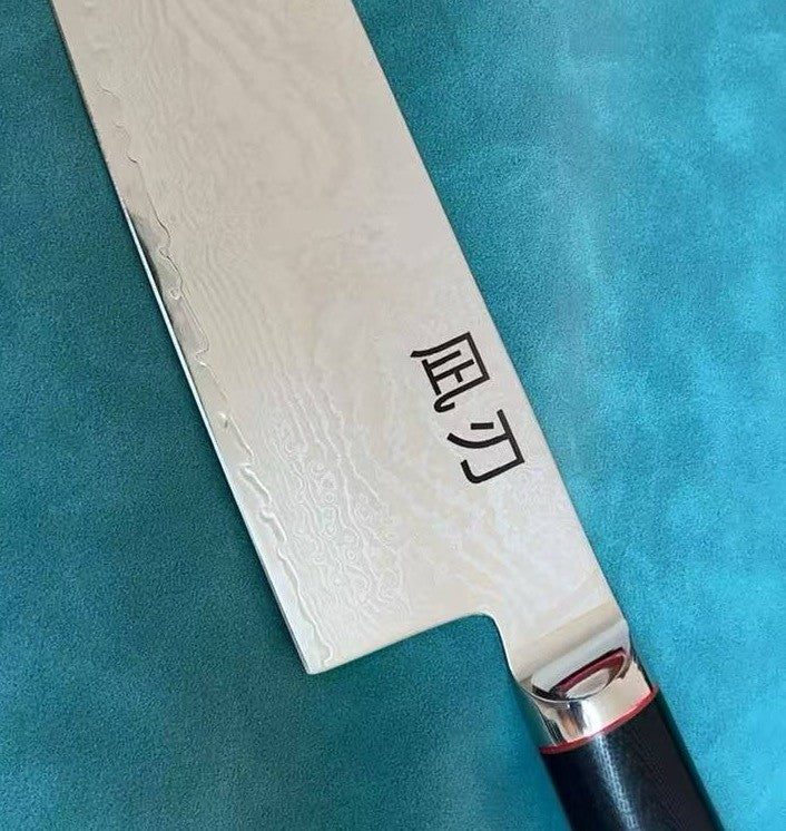 210mm 8" Gyuto Chef Knife S35VN Powder Steel Damascus G10 Mosaic Handle HRC 61+