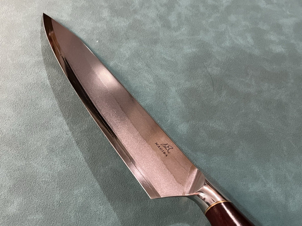 NAGIBA Kiritsuke Chef Knife 8" 210mm 9Cr 9 Layer Stainless Steel Gyuto Rosewood