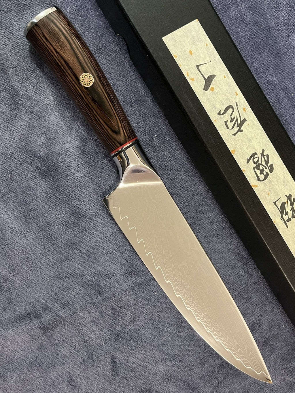 VG10 Steel 8" Gyuto Chef Knife Mirror Polished Japanese Vegetable Slicing Knife