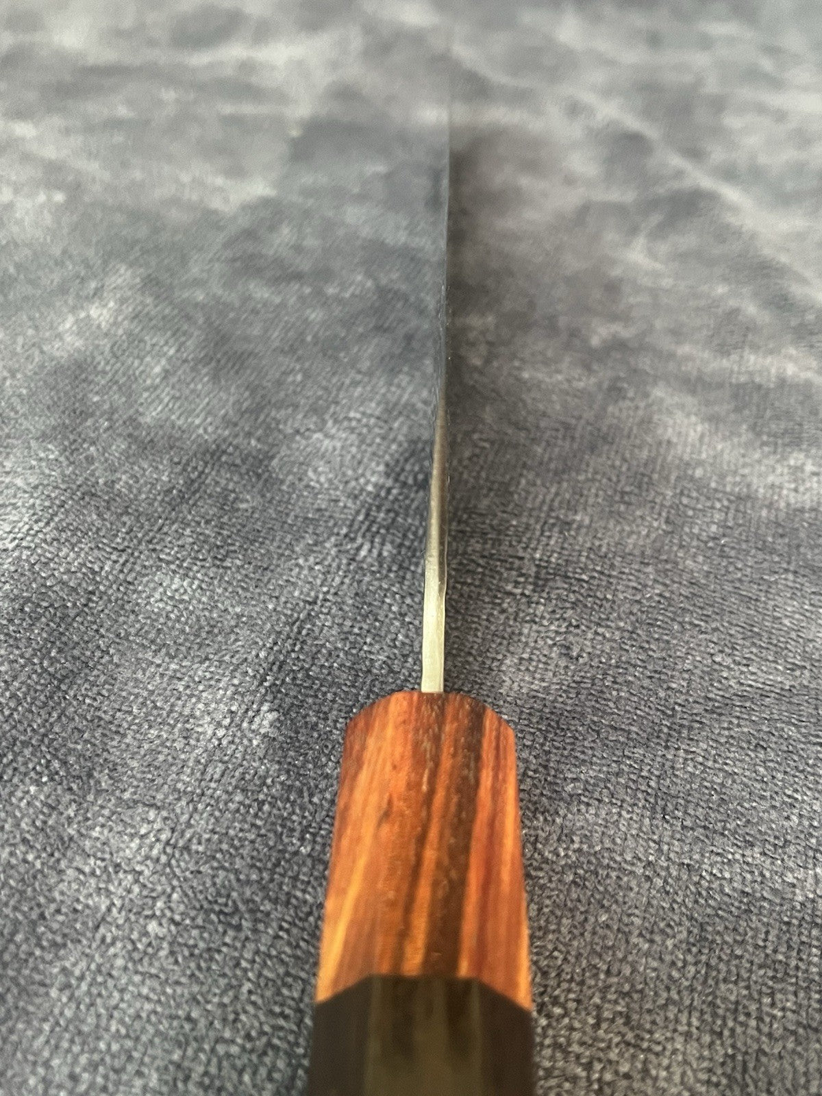 NAGIBA 4 PCS Gyuto Chef Knife 210mm 8" 9Cr Kurouchi Hammered Wood Handle