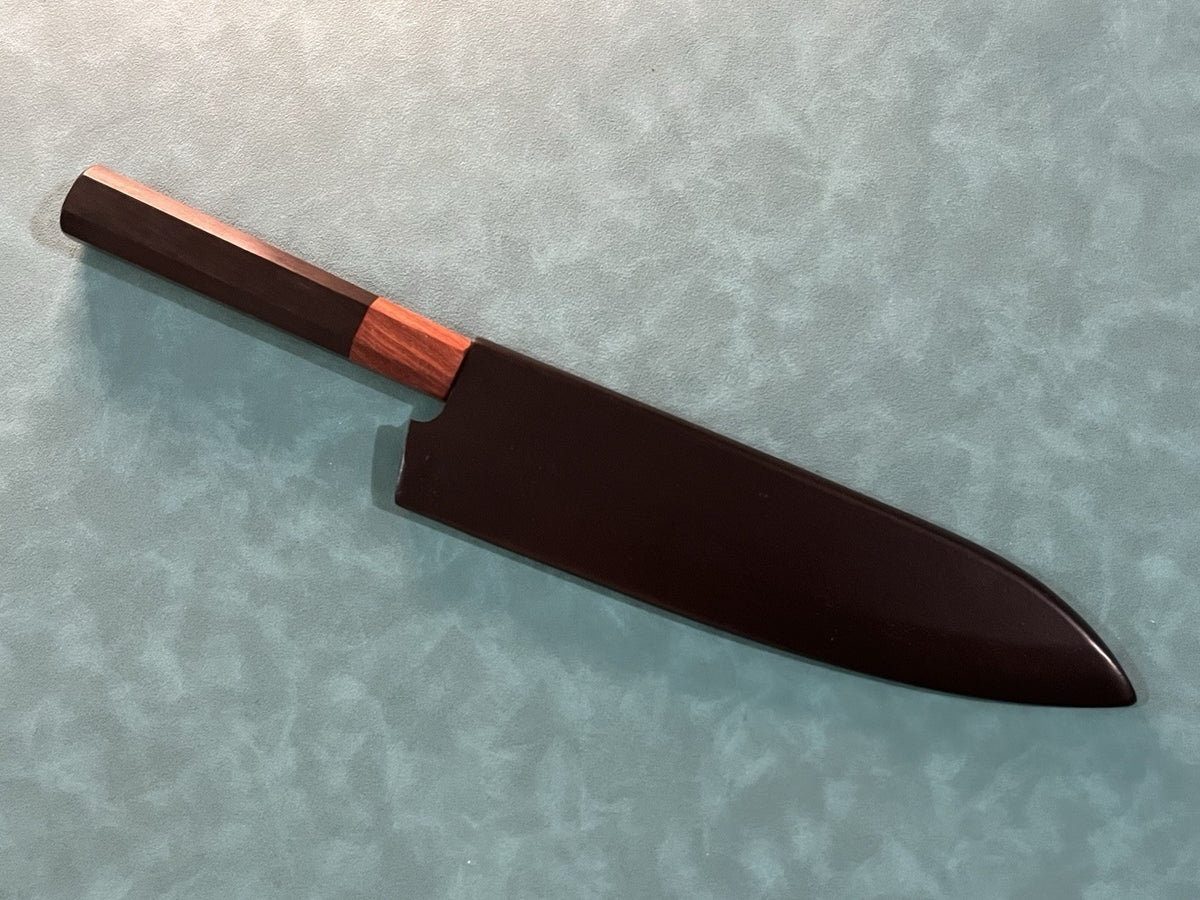 210mm 8" Wooden Saya for Gyuto Chef Knife Edge Guard Sheath with Magnetic Pin