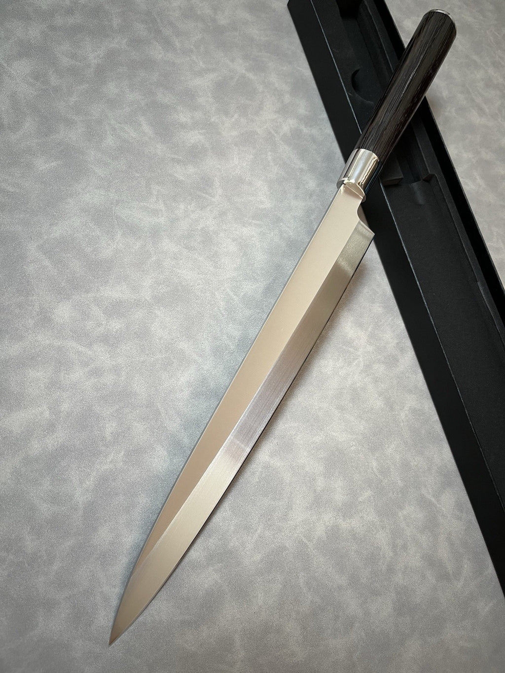 Left 270mm 10.5" Single Bevel Yanagiba Sashimi Knife Uraoshi 7Cr Wenge Handle
