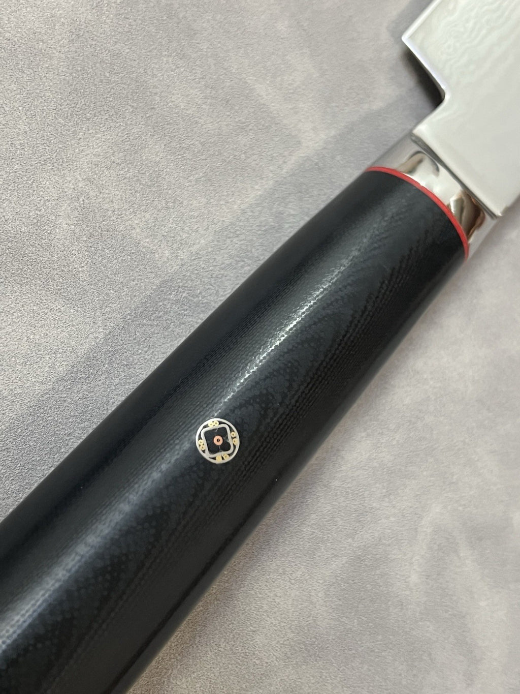 9.5" Sujihiki Slicer S35VN Powder Steel Damascus G10 Mosaic Pin Japanese Style