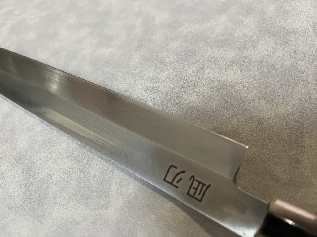 NAGIBA Yanagiba Sashimi Knife 300mm 12" 10Cr15 Clad Ebony Buffalo Horn Handle