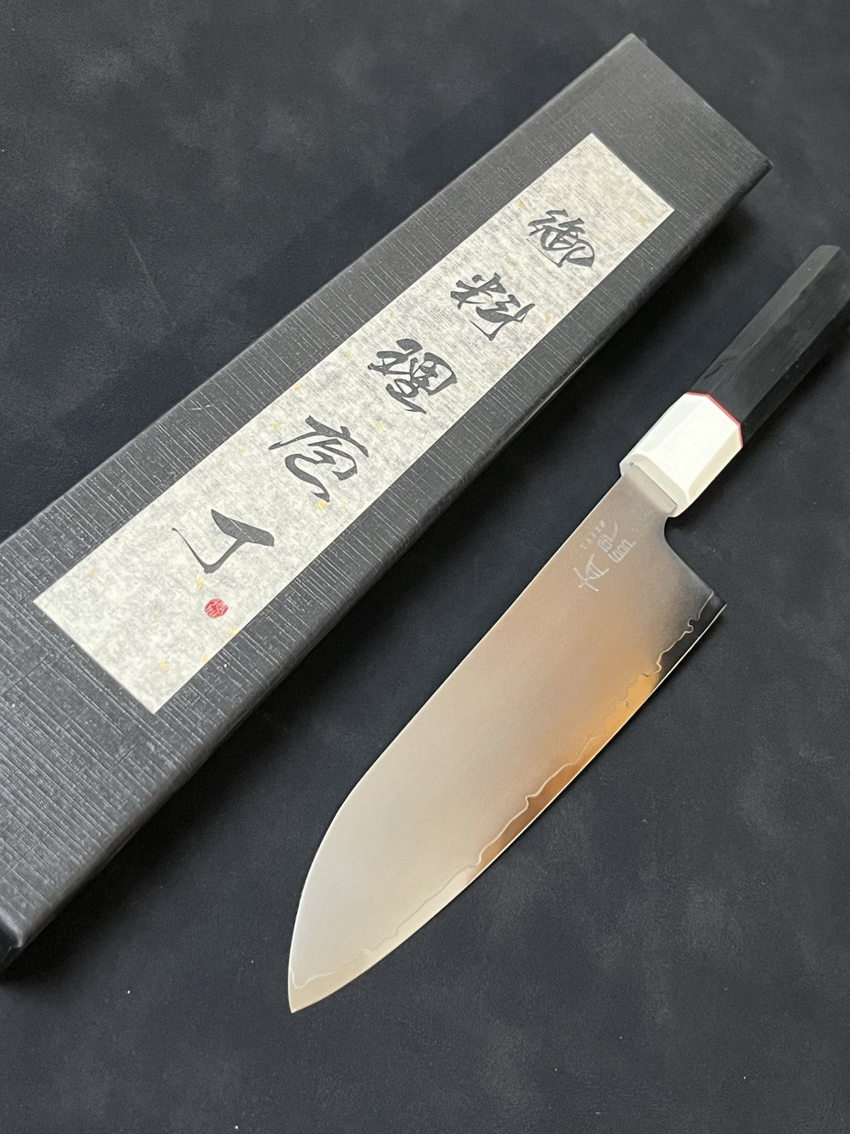Japanese-Style Damascus Knife Set 3PC 8" Gyuto 7" Nakiri 180mm Santoku 9Cr Core