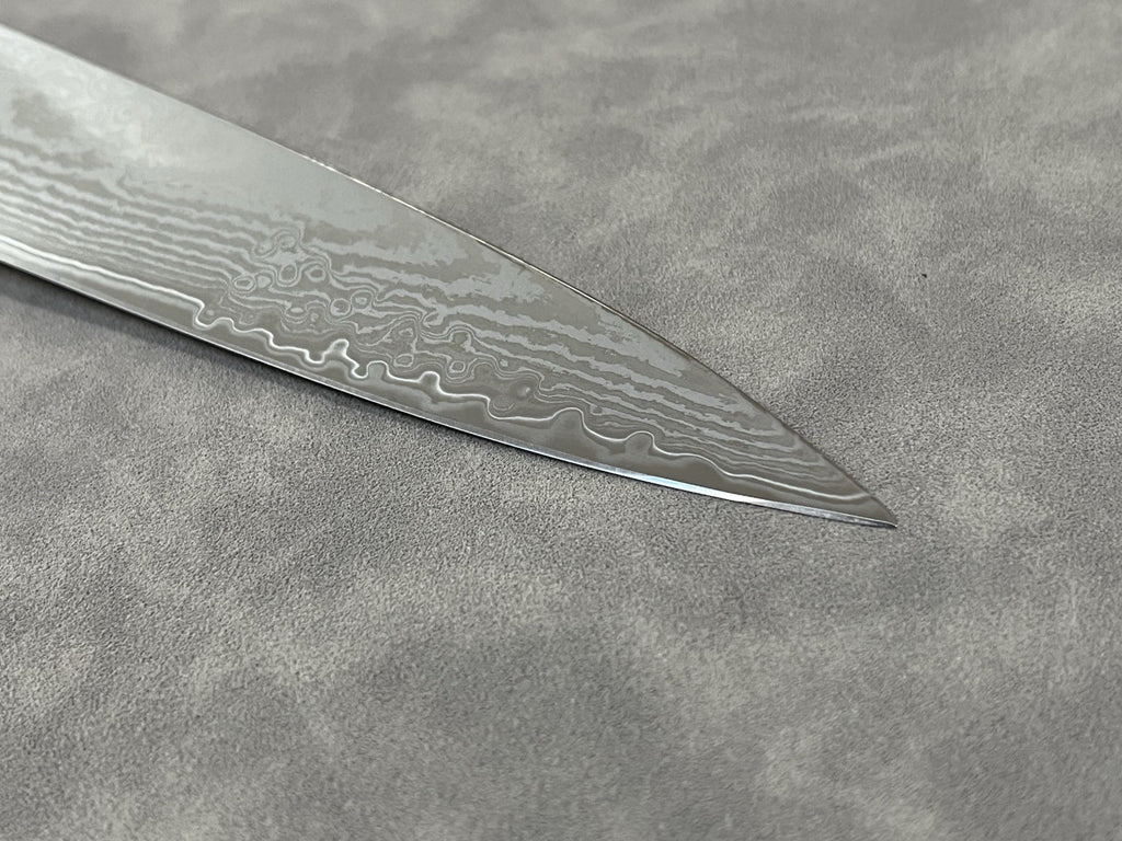 9.5" Sujihiki Slicer S35VN Powder Steel Damascus G10 Mosaic Pin Japanese Style