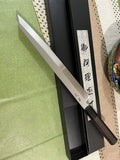 Master Handmade VG10 Yanagiba 270mm Sashimi Knife Ebony Horn Handle Right Hand