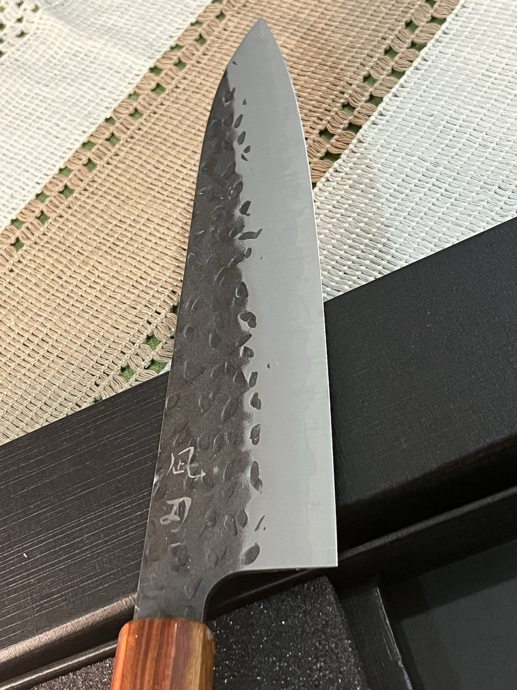 8" 210mm Gyuto Chef Knife 9Cr18MoV Hammered Tsuchime Wood Octagonal Wa Handle