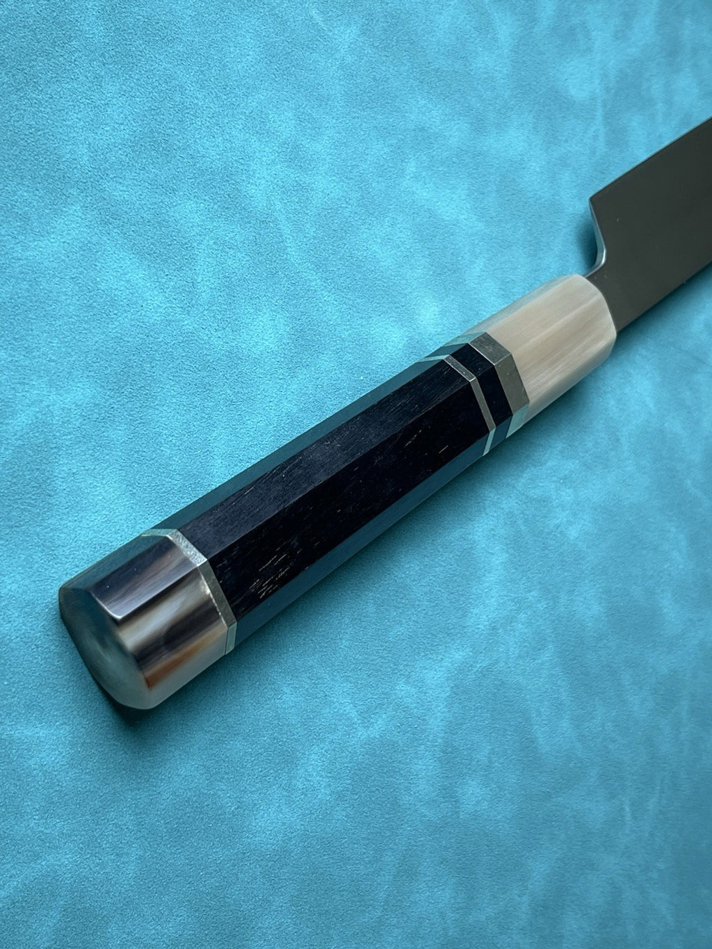 12" 300mm Sakimaru Takohiki Sushi Knife 10Cr Steel Double Horn Ebony Handle