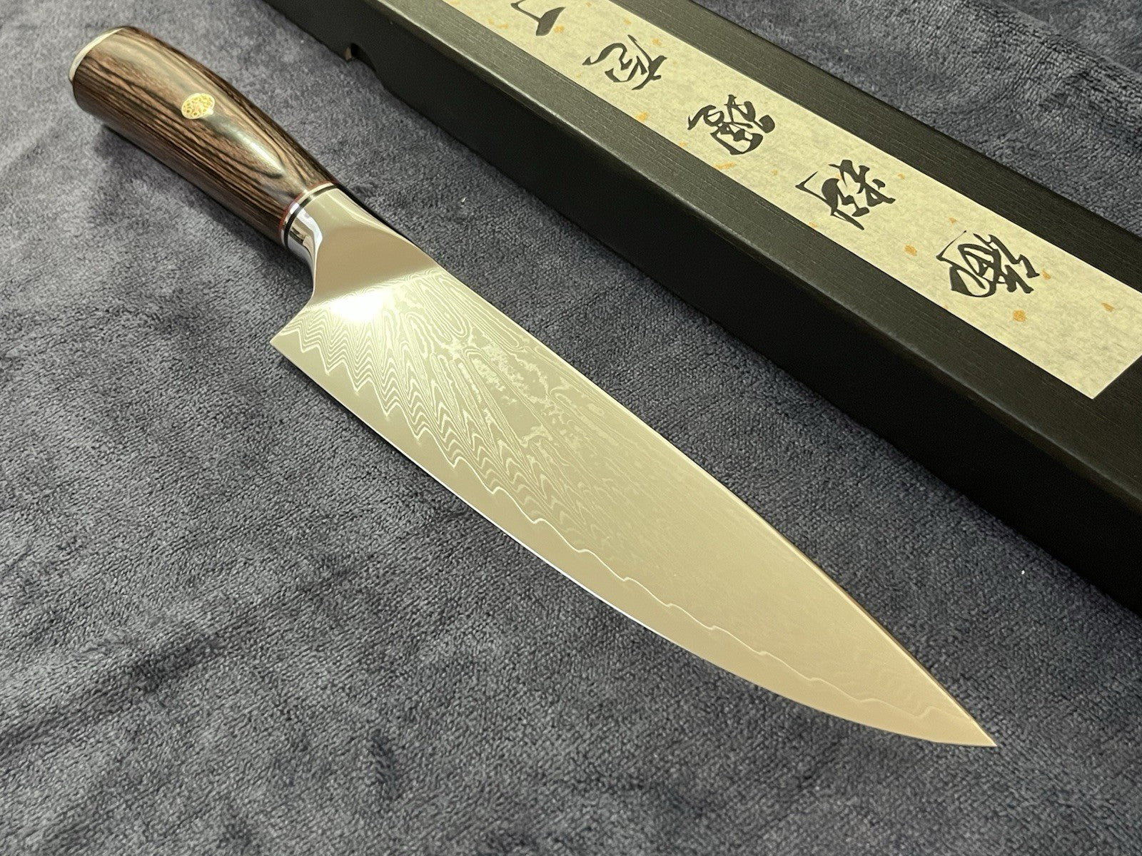 VG10 Steel 8" Gyuto Chef Knife Mirror Polished Japanese Vegetable Slicing Knife