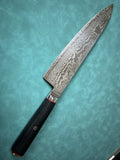 210mm 8" Gyuto Chef Knife S35VN Powder Steel Damascus G10 Mosaic Handle HRC 61+