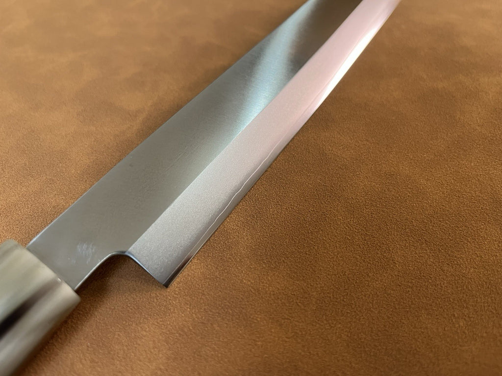 10.5" Yanagiba 270mm Sashimi Knife 10Cr15 Clad Steel Right Handed Ebony Urasuki