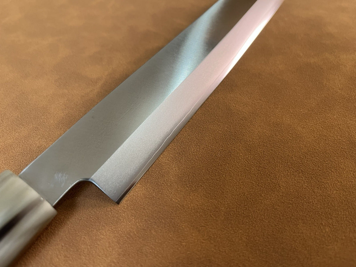 10.5" Yanagiba 270mm Sashimi Knife 10Cr15 Clad Steel Right Handed Ebony Urasuki