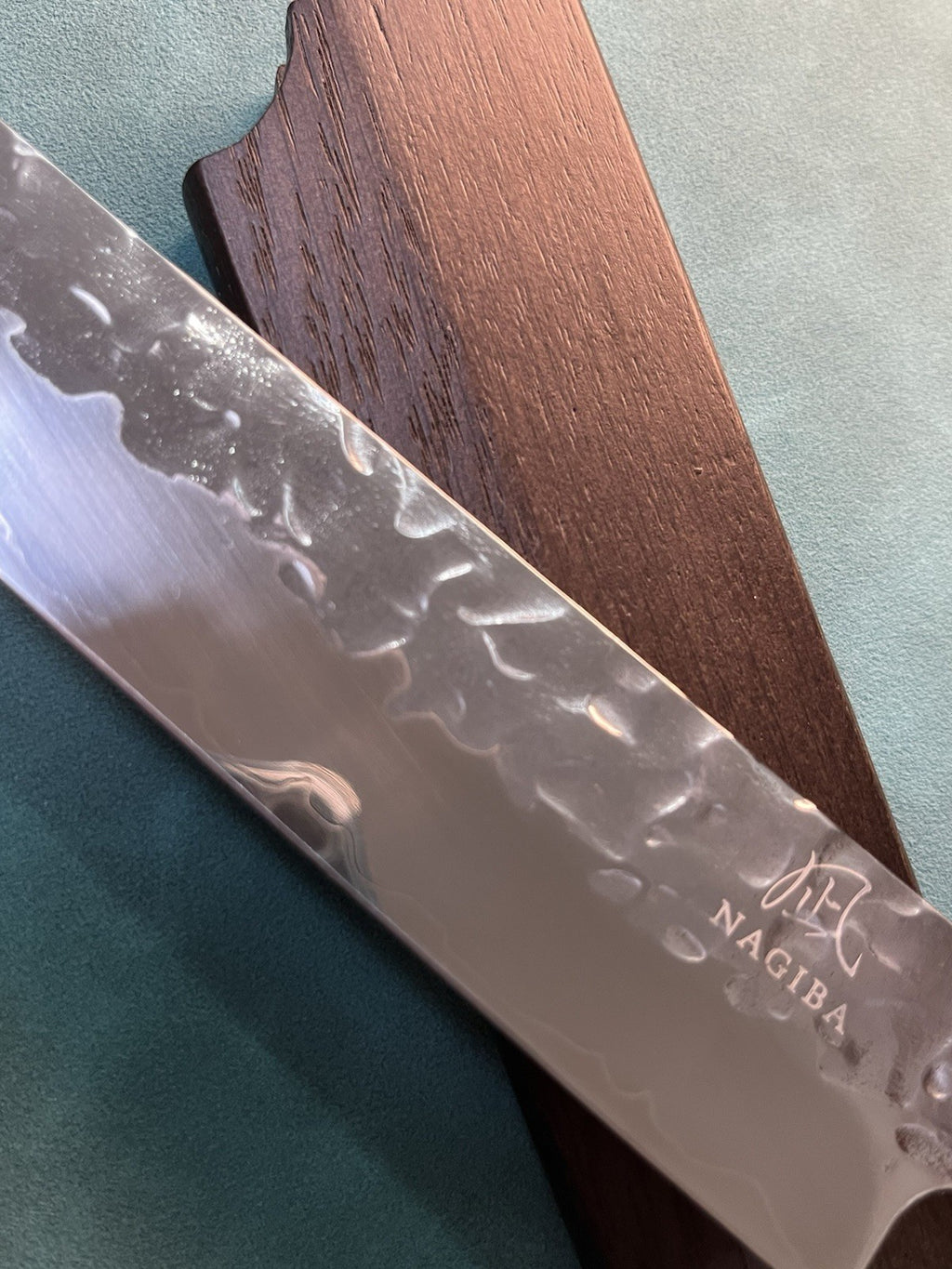 10.5 In 270mm Sujihiki Slicer Knife Hammered 10Cr Stainless Ebony Wa Handle Saya