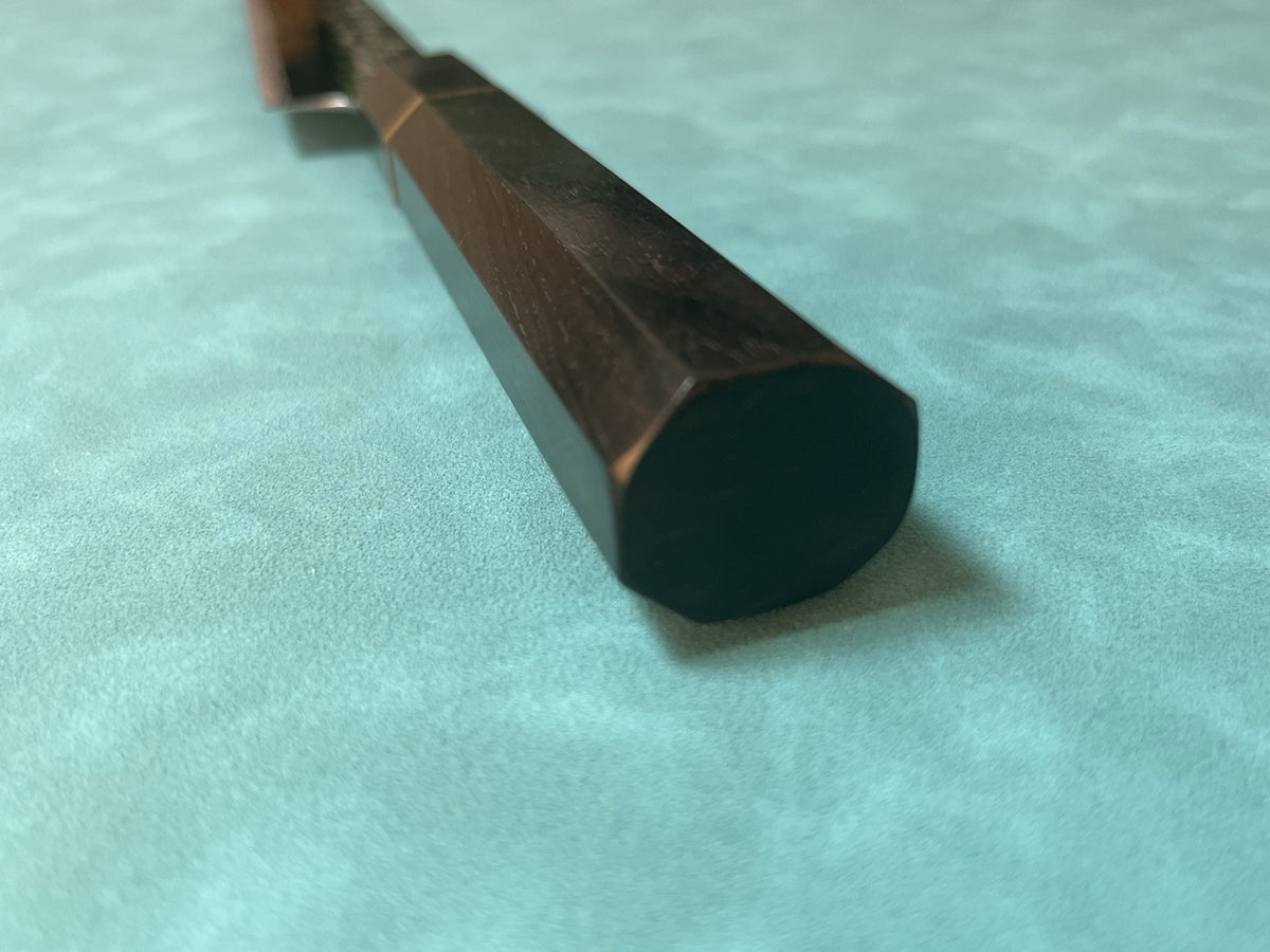 270mm 10.5in Sujihiki Slicing Knife 10Cr15 3-Layer Hammered Ebony Octagon Handle