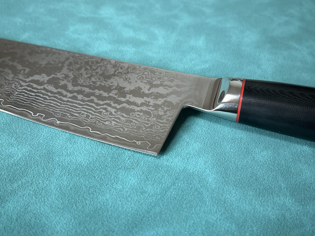 210mm 8" Gyuto Chef Knife S35VN Powder Steel Damascus G10 Mosaic Handle HRC 61+