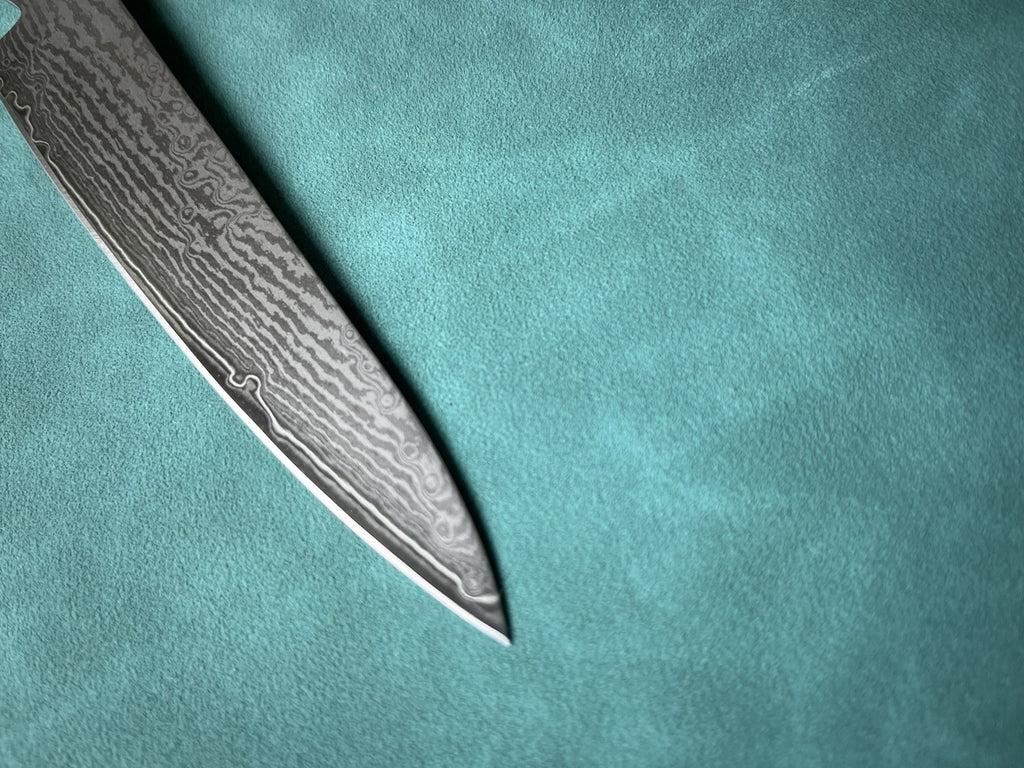 5" 130mm S35VN Powder Steel Core Damascus Petty Knife G10 Handle + Certificate
