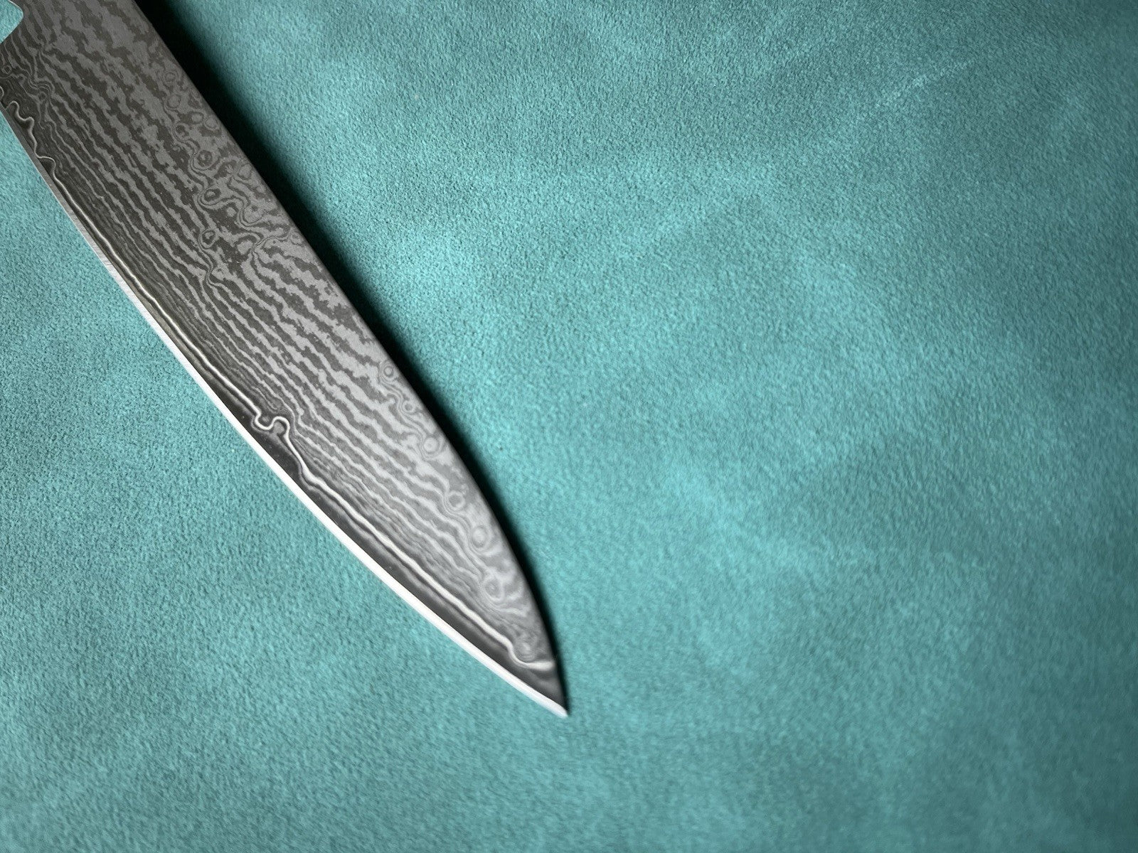 5" 130mm S35VN Powder Steel Core Damascus Petty Knife G10 Handle + Certificate
