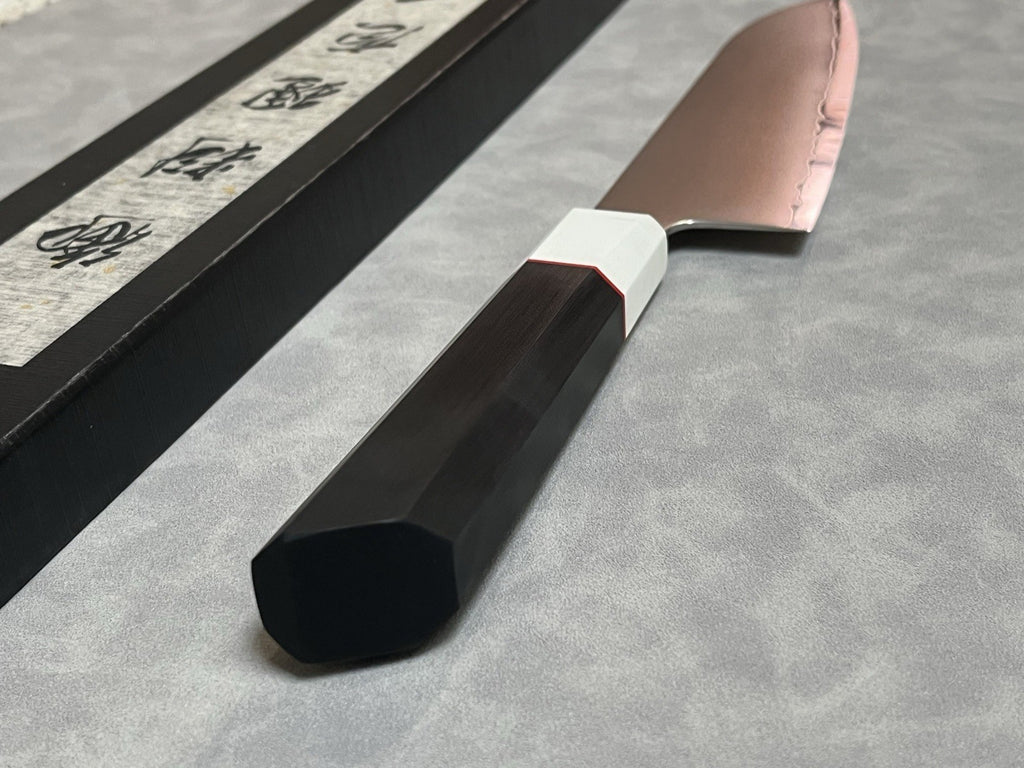 Professional 7" Santoku Knife - 9Cr18MoV Steel Japanese Chef Knife, G10 Handle