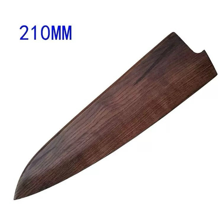 210mm 8" Wooden Saya for Gyuto Chef Knife Edge Guard Sheath with Magnetic Pin