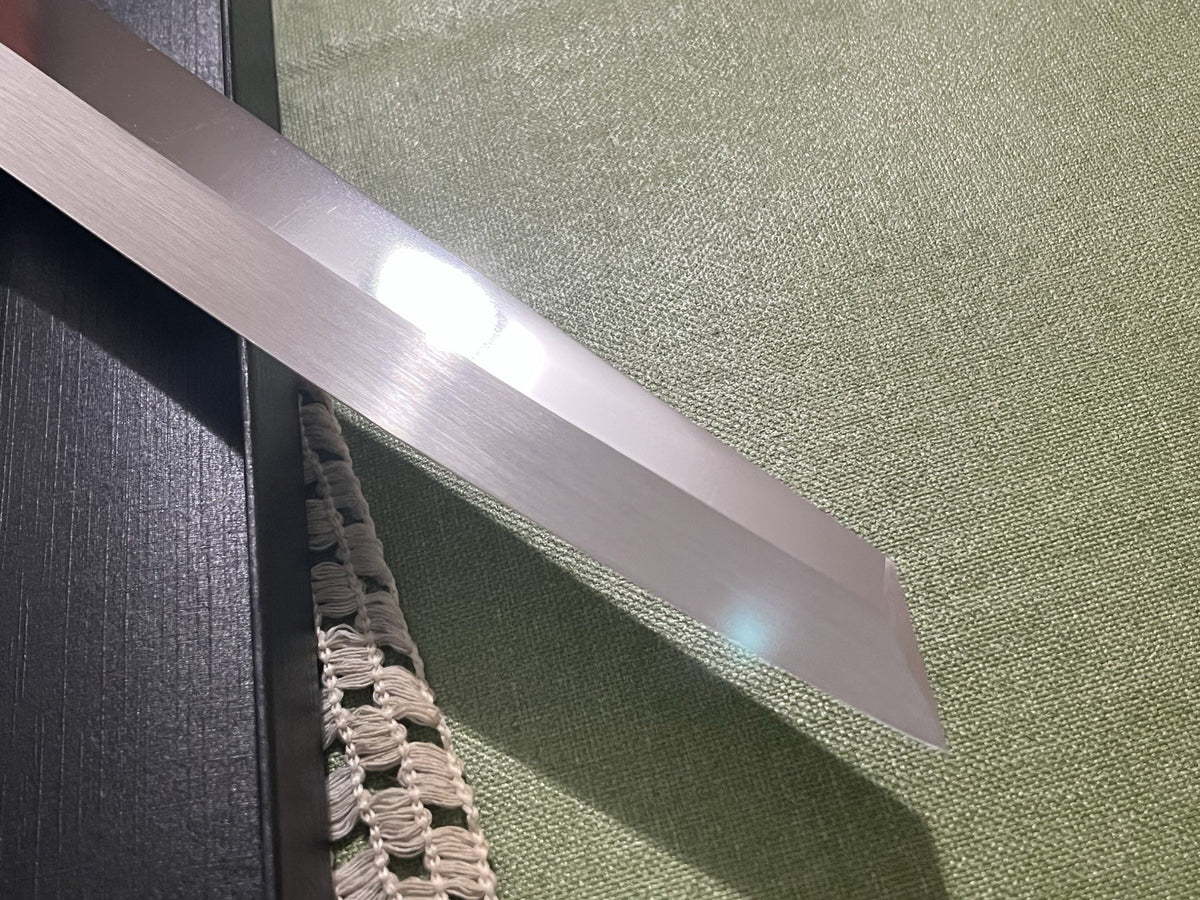 Master Handmade VG10 Yanagiba 270mm Sashimi Knife Ebony Horn Handle Right Hand