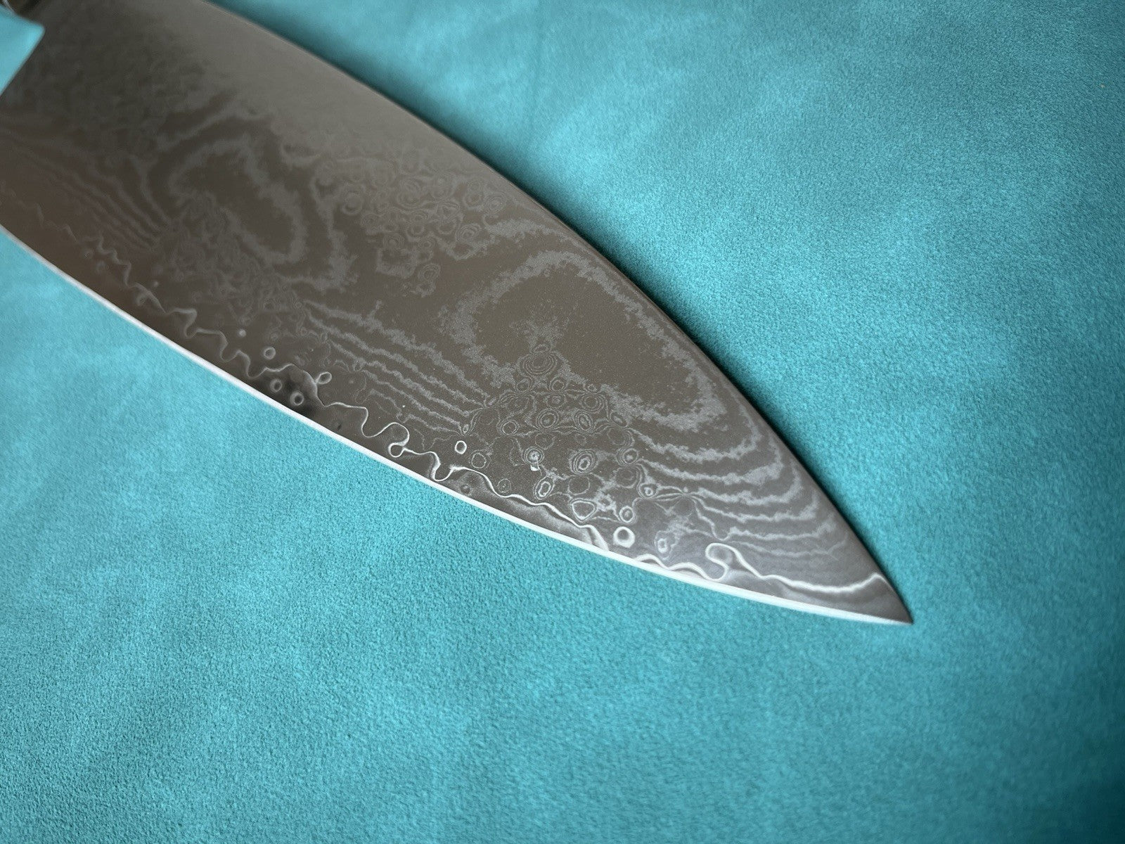 8" 200mm S35VN Powder Steel Damascus Wide Gyuto Chef Knife G10 Mosaic Pin