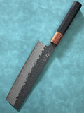 5x VG10 Damascus Nakiri Knives 7" Hammered Japanese Cleaver Bulk Wholesale