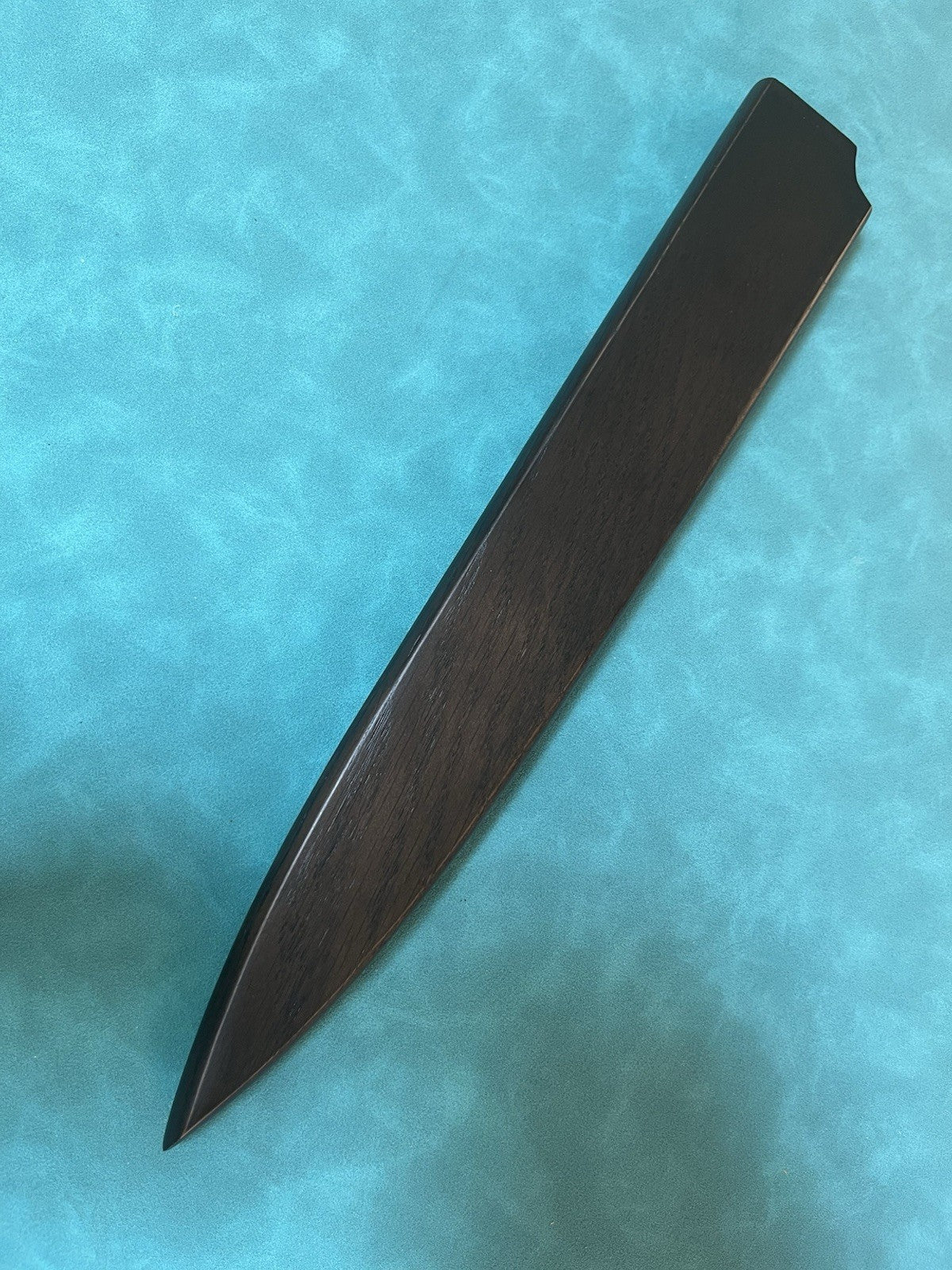 10.5 In 270mm Sujihiki Slicer Knife Hammered 10Cr Stainless Ebony Wa Handle Saya