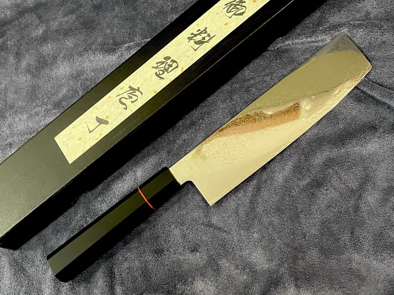 Japanese-Style Damascus Knife Set 3PC 8" Gyuto 7" Nakiri 180mm Santoku 9Cr Core