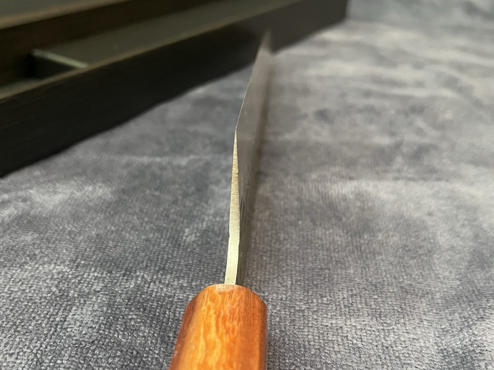 NAGIBA 4 PCS Gyuto Chef Knife 210mm 8" 9Cr Kurouchi Hammered Wood Handle